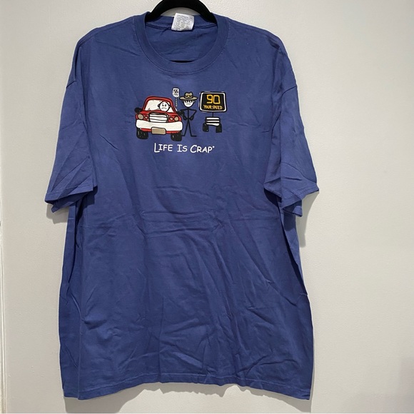 Life is Crap Busted Speed Trap Tee Shirt XL - Picture 1 of 6